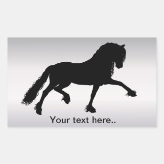 Fries Paard Rectangular Sticker