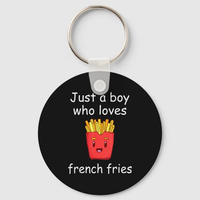 Fries Shirt Funny French Fries Lover Cool French F Key Ring (Front)