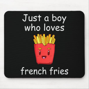Fries Shirt Funny French Fries Lover Cool French F Mouse Mat