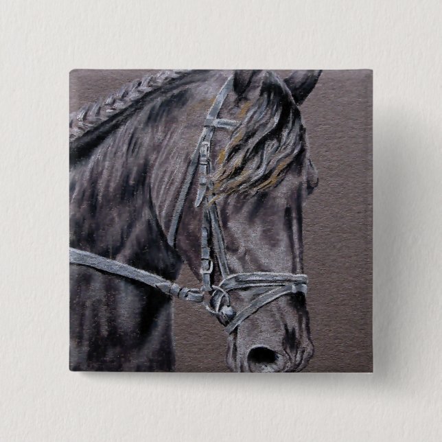 Friesian 15 Cm Square Badge (Front)