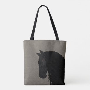 Friesian Allover Print Tote Bag