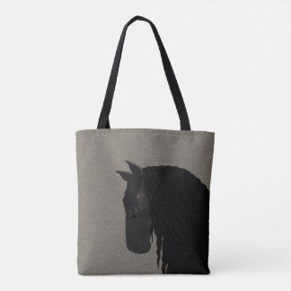 Friesian Allover Print Tote Bag