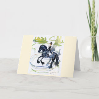 "Friesian" blank greeting card w/envelope