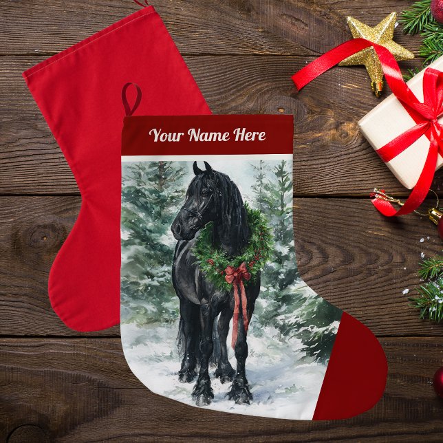 Friesian Christmas Stocking for Horse Lovers (Creator Uploaded)