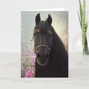 Friesian DIAMOND ~ Greeting Card