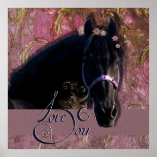 Friesian DIAMOND Portrait - Poster