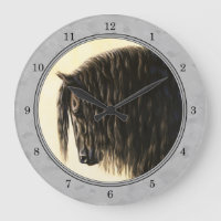Friesian Draught Horse Silver Grey