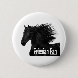Friesian Fan 6 Cm Round Badge