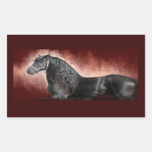 Friesian Fire Rectangular Sticker