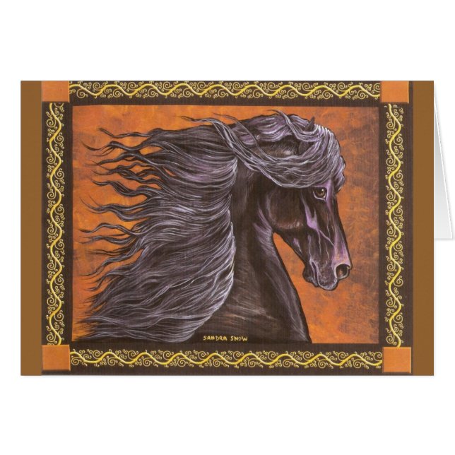 Friesian Horse (Front Horizontal)