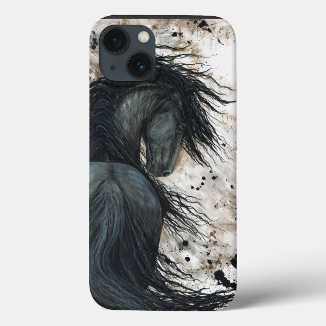 Friesian Horse By Bihrle iPhone 6 Case (Back)