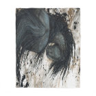 Friesian Horse by Bihrle Throw Blanket