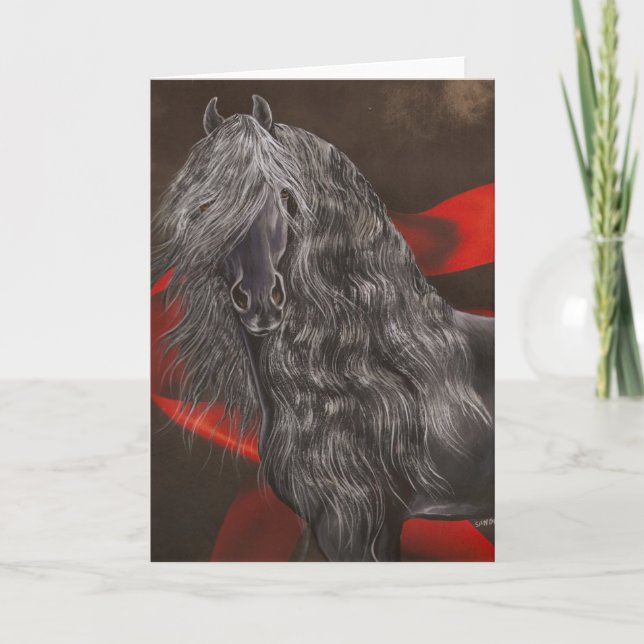 Friesian Horse Card (Front)