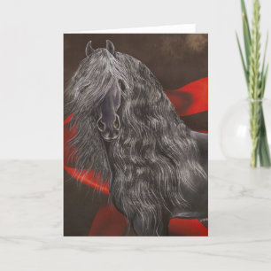 Friesian Horse Card