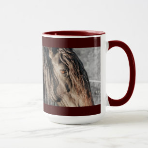 Friesian Horse Eye Mug