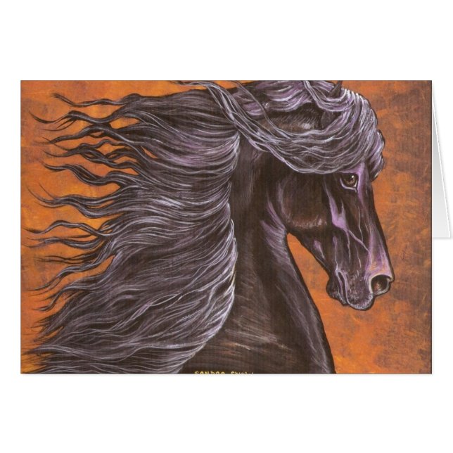 Friesian Horse head (Front Horizontal)