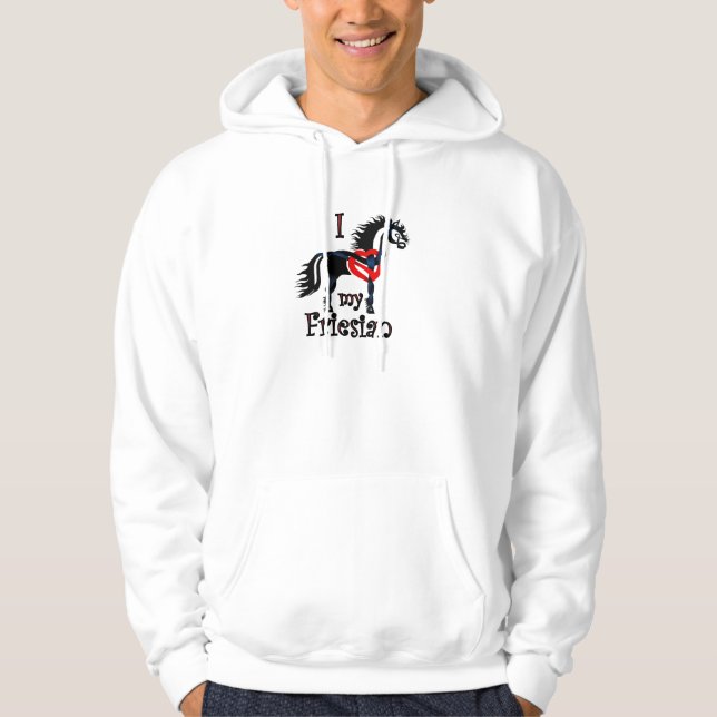 Friesian horse hoodie (Front)