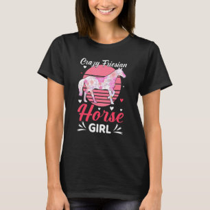 Friesian Horse Horseback Riding Equestrian Princes T-Shirt