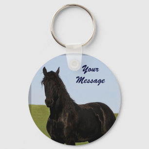 Friesian Horse Keychain 5