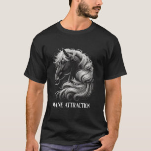 Friesian Horse Lover Majestic Friesian Horse Ridin T-Shirt