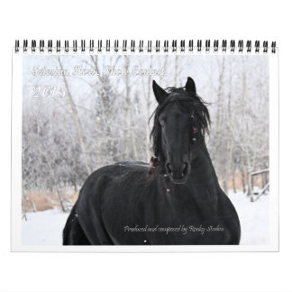 Friesian Horse Photo standard size Calendar
