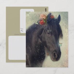 Friesian Horse - Postcard
