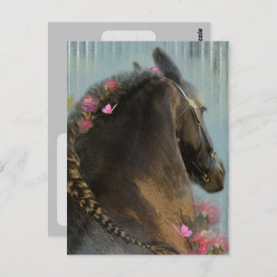 Friesian Horse - Postcard