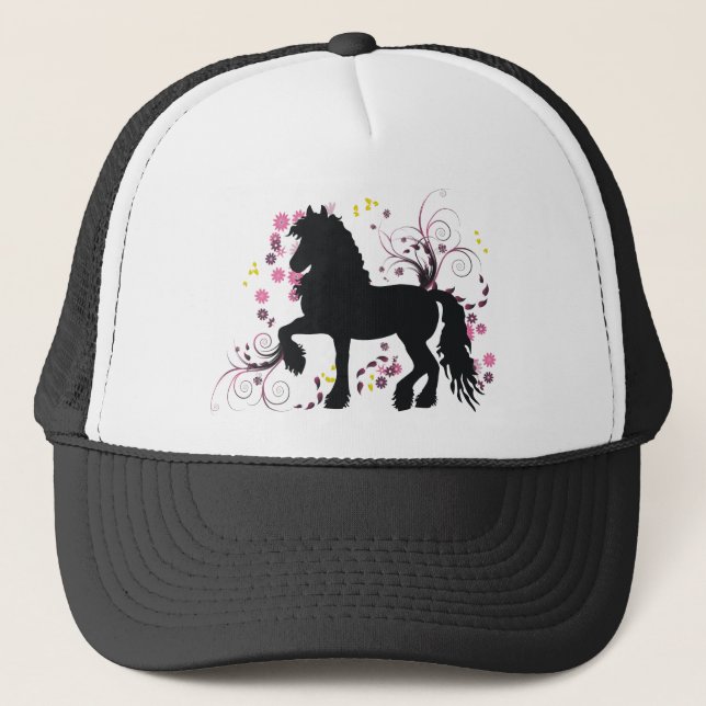 Friesian Horse Trucker Hat (Front)