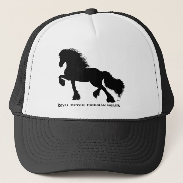 Friesian Horse Trucker Hat (Front)