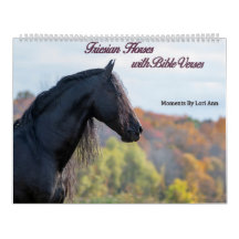 Friesian Horses with Bible Verses 2021