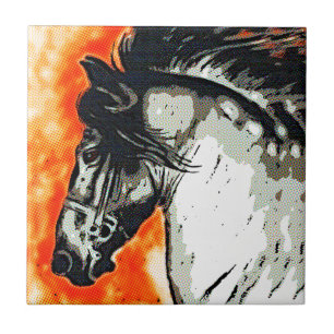 Friesian Mustang Tile