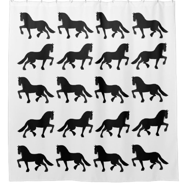 Friesian Shower Curtain (Front)