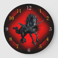 Friesian stallion horse gold silver