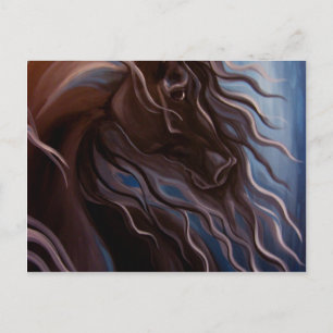 Friesian Storm Postcard