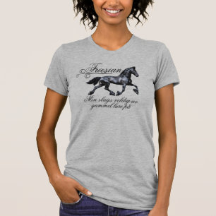 Friesian  svart skjønnhetshingst, gammel mirakel T-Shirt