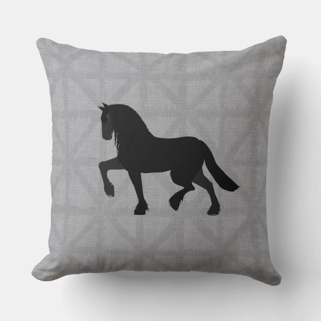 Friesian Throw Pillow (Front)