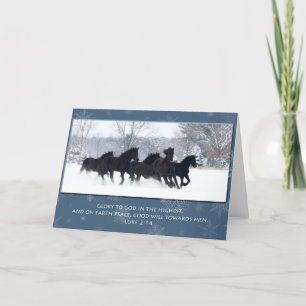 Friesian Yearlings Christmas Card