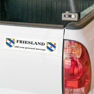 Friesland Flag Customisable Bumper Sticker