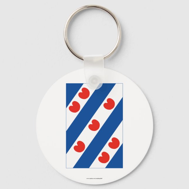 Friesland Flag Key Ring (Front)