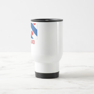 Friesland Flag with name Travel Mug