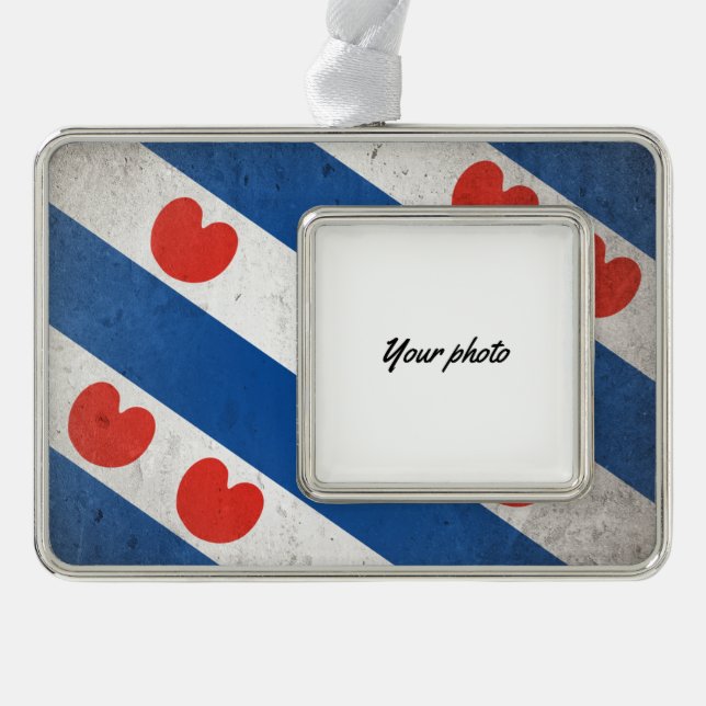 Friesland Silver Plated Framed Ornament (Front)