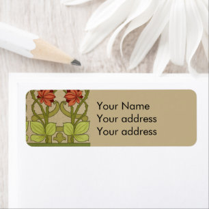 Frieze Border Art Nouveau Floral