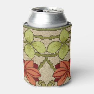 Frieze Border Art Nouveau Floral Can Cooler