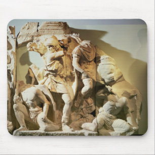 Frieze detail of a battle scene mouse mat