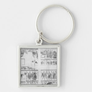 Frieze from the Grotto della Querciola Key Ring
