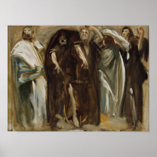 Frieze of the Prophets-study, Sargent Poster