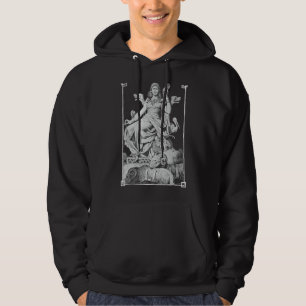 Frigga on Throne Norse Viking Mythology God Mother Hoodie
