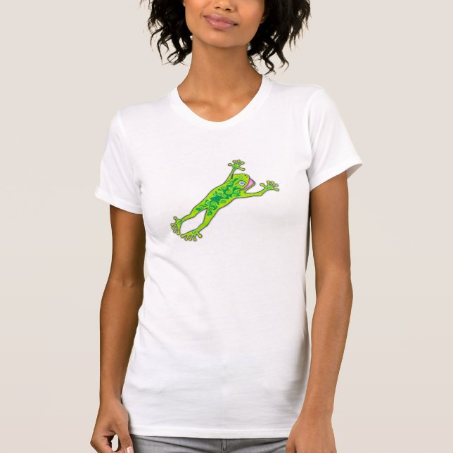 Friggin froggy w/text on back T-Shirt (Front)