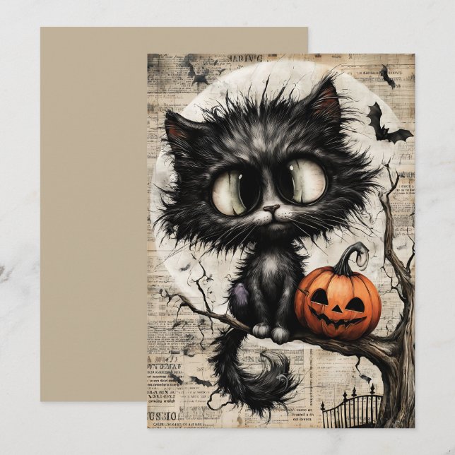 Fright & Delight Halloween Holiday Card (Front/Back)