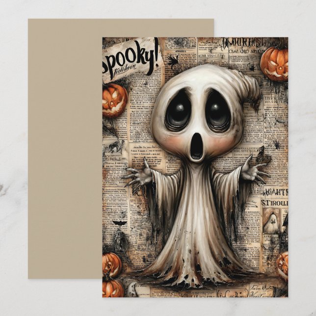 Fright & Delight Halloween Holiday Card (Front/Back)